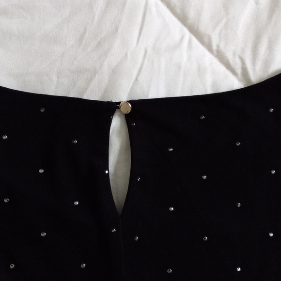 Calvin Klein Sleeveless Blouse with silver dots - Picture 3 of 3